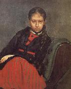 Ilia Efimovich Repin Ms. Xie file her portrait china oil painting reproduction